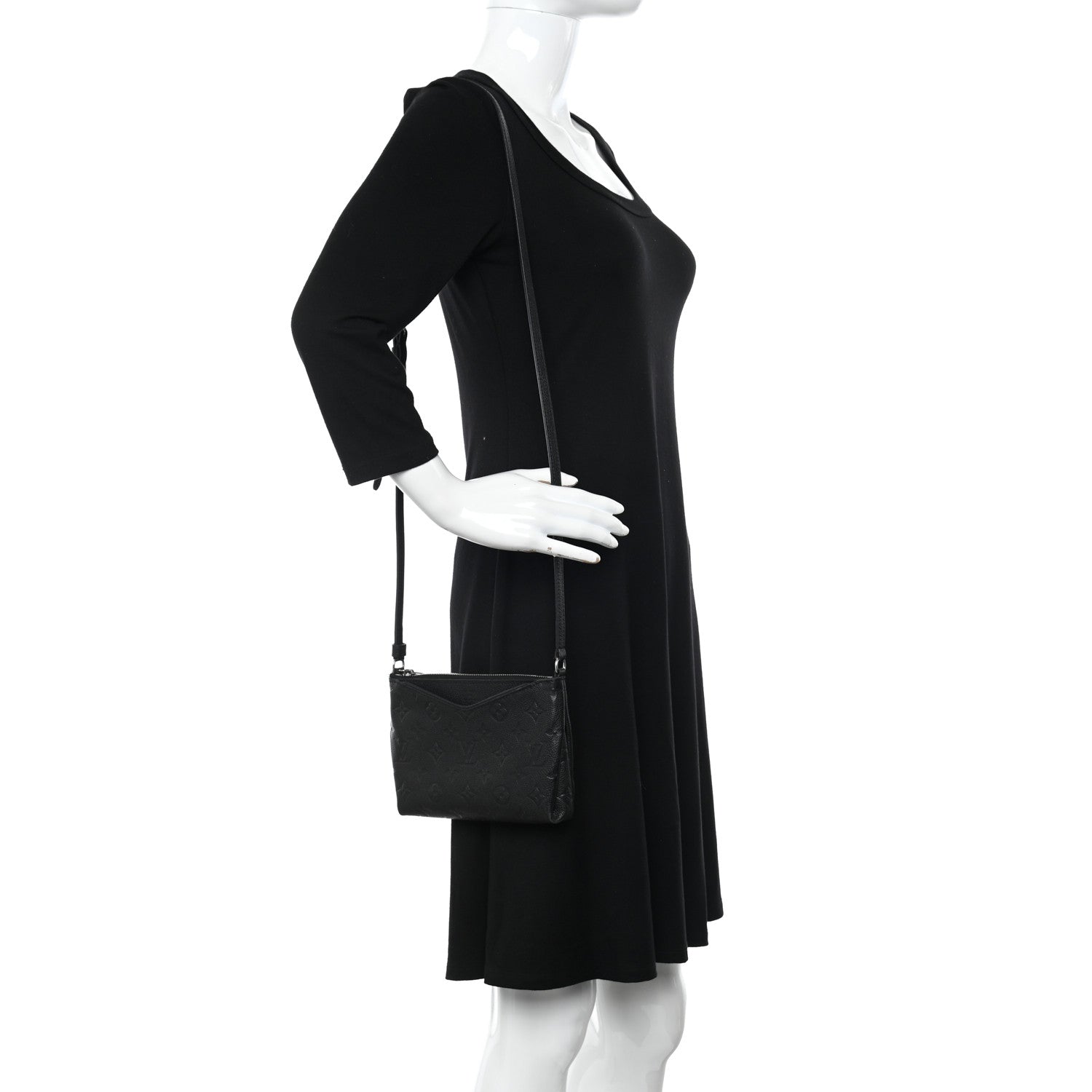 Louis Vuitton Empreinte Pallas Crossbody Black 2 of 13
