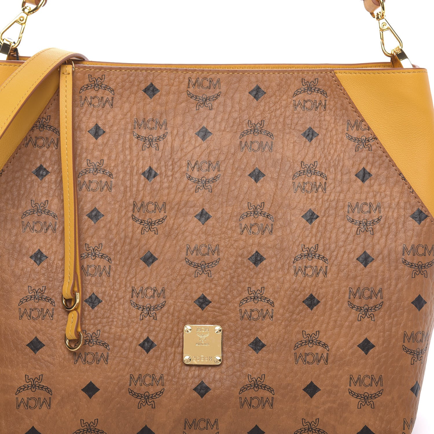 MCM Visetos Medium Klara Hobo Cognac Yellow 10 of 10