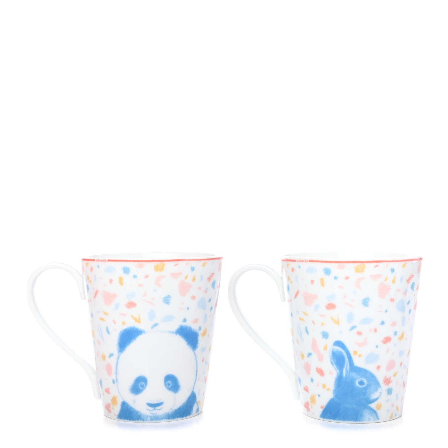 Hermes Porcelain Passe-Passe Mug Set of 2 1 of 4