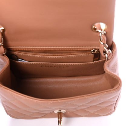 Chanel Lambskin Quilted Mini Square Flap Brown 4 of 4