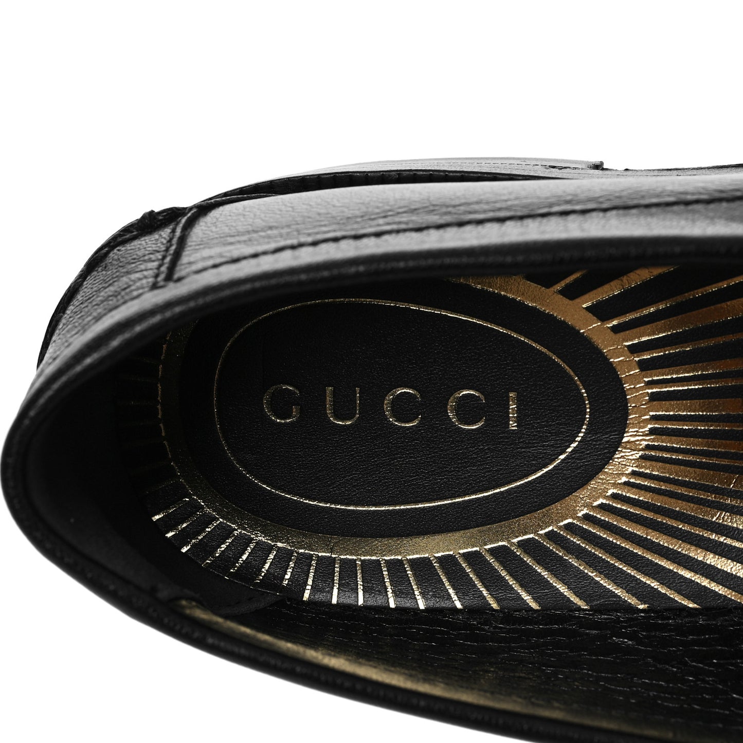 Goatskin Womens Logo 15mm Loafers 39.5 Black