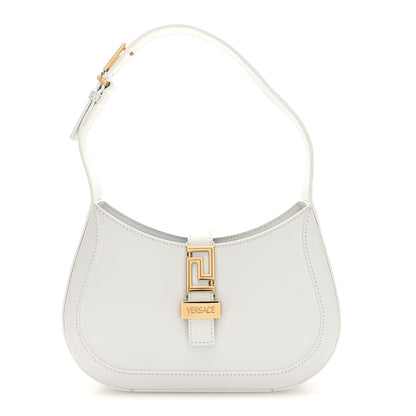 Versace Calfskin Small Greca Goddess Hobo White 1 of 9