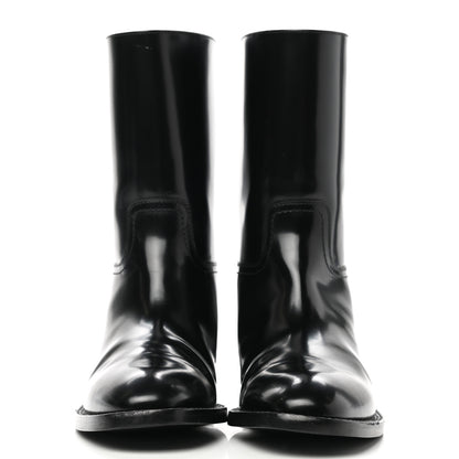 Saint Laurent Patent Matte Calfskin Master Ankle Boots 37.5 Black 2 of 11