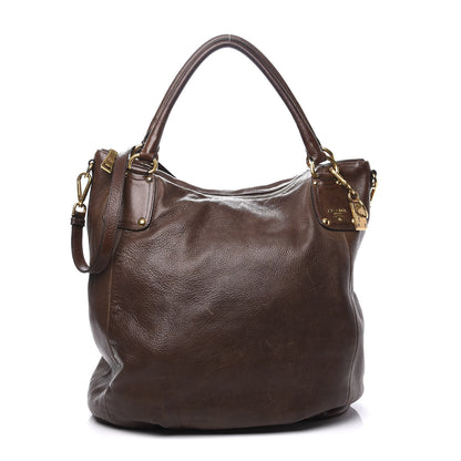 Prada Vitello Daino Hobo Bruciato 1 of 9