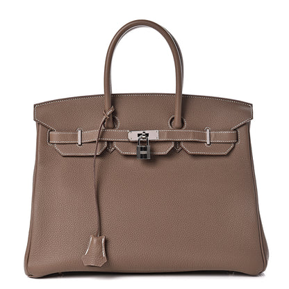 Hermes Togo Birkin 35 Etoupe 1 of 38