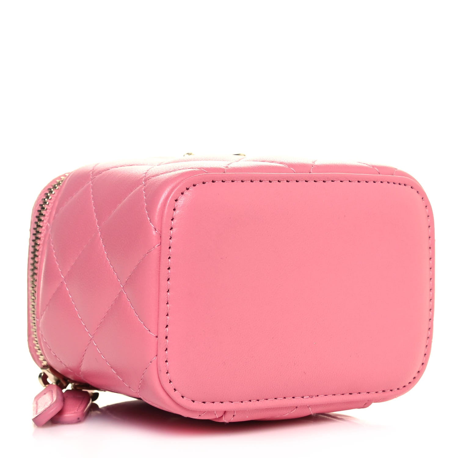 Chanel Lambskin Quilted Trendy Mini Vanity Case With Chain Pale Pink 3 of 13