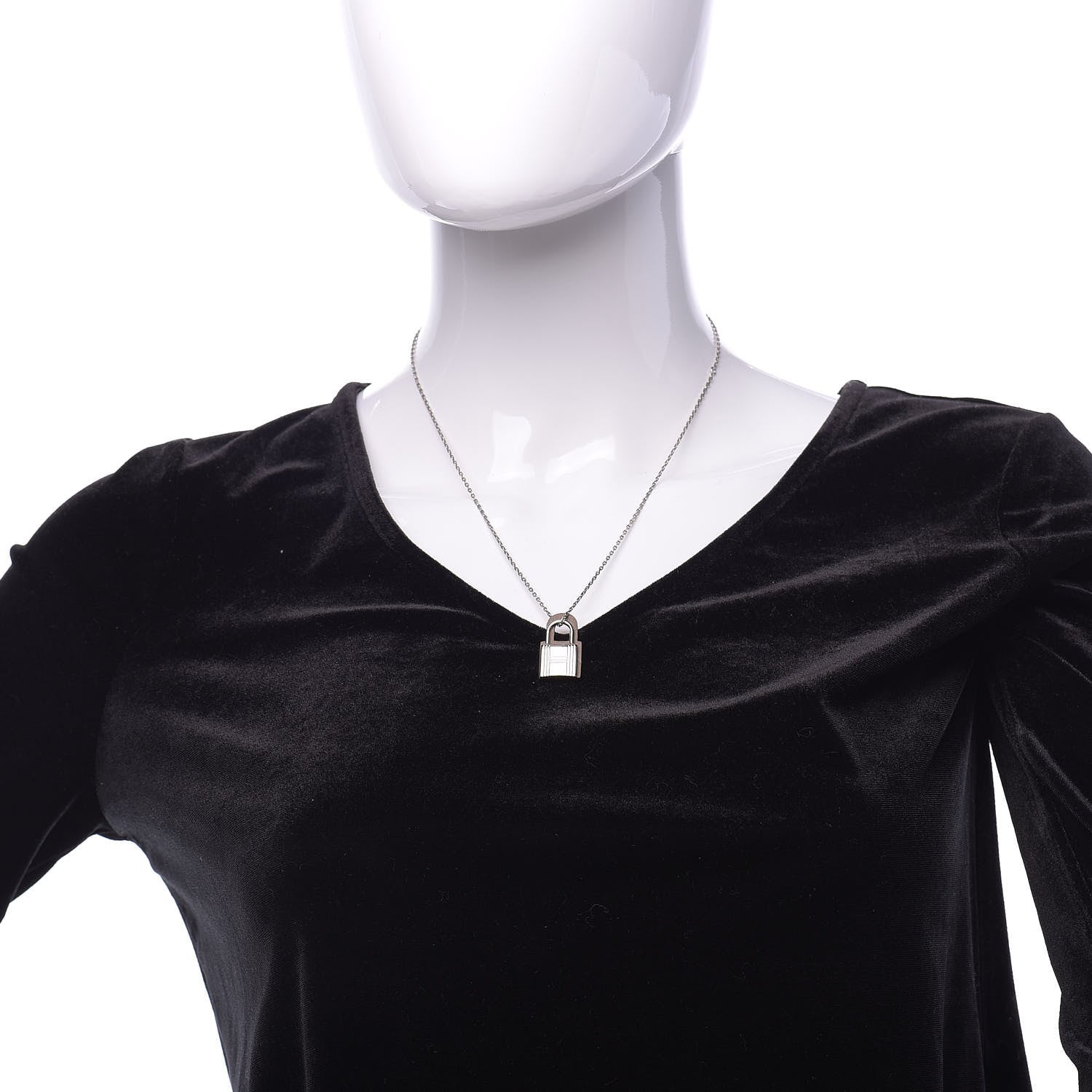 Hermes Swift O'Kelly Pendant Necklace Etoupe 2 of 8