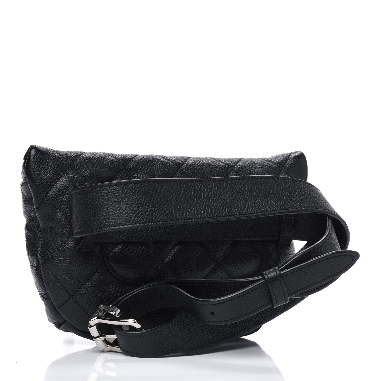 Chanel Grained Calfskin Quilted Waist Belt Bag Black 2 of 4
