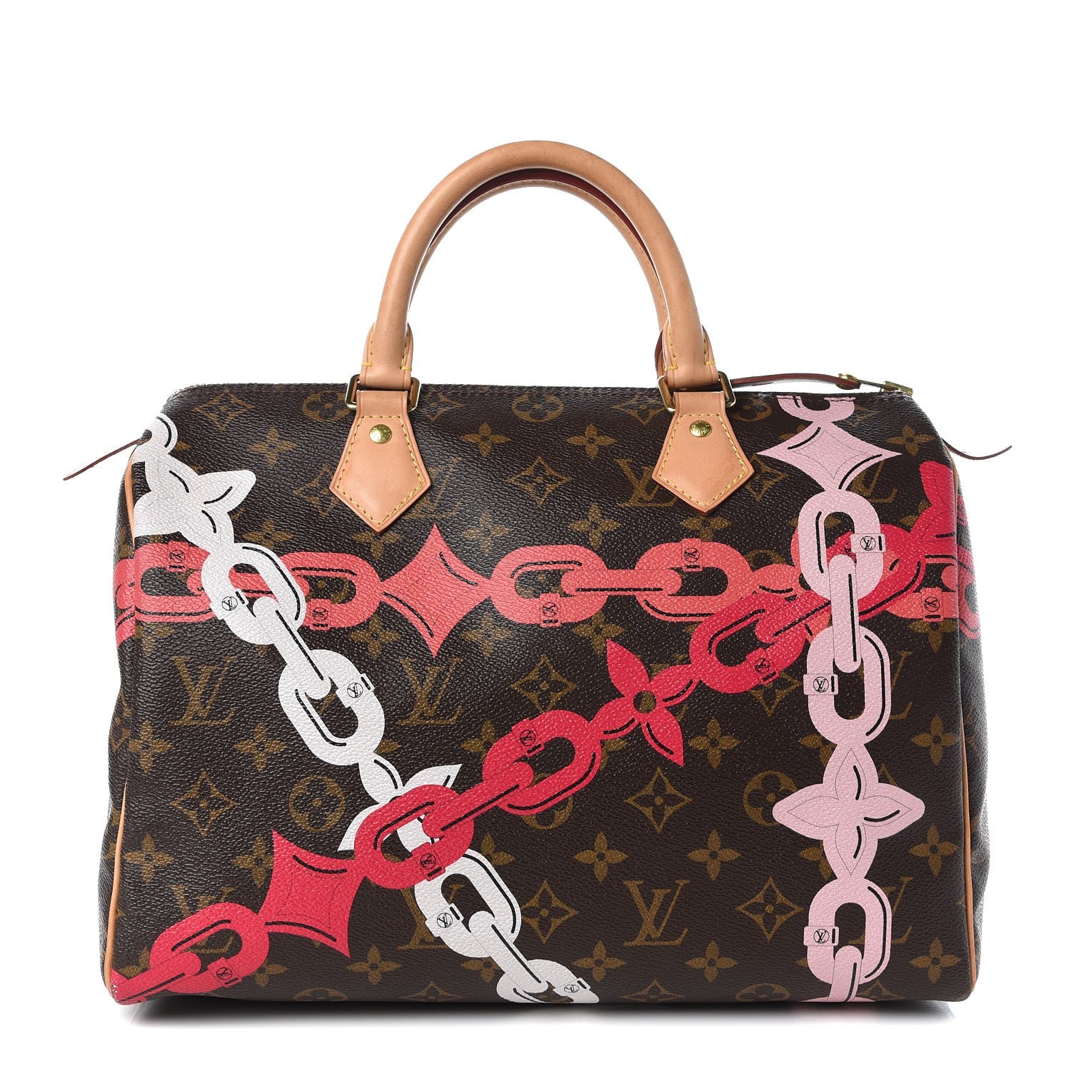 Louis Vuitton Monogram Bay Speedy 30 Rose Ballerine Poppy 1 of 8