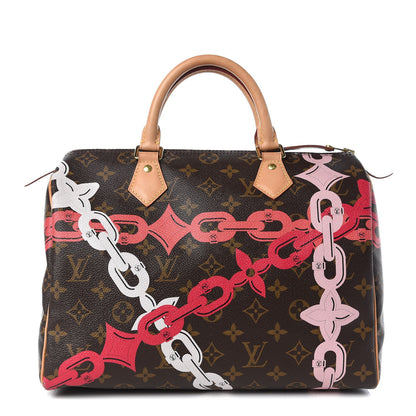 Louis Vuitton Monogram Bay Speedy 30 Rose Ballerine Poppy 1 of 8