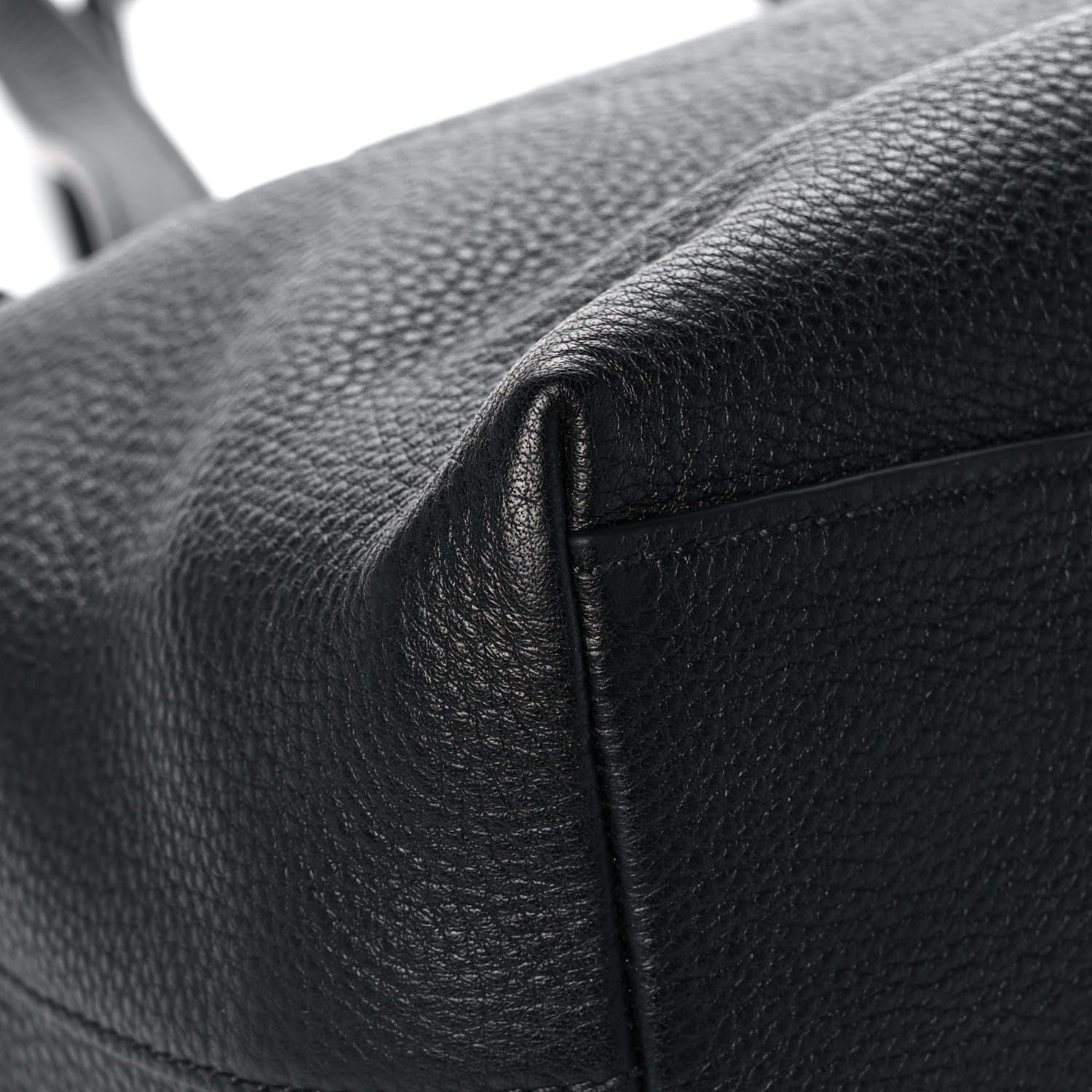 Prada Vitello Daino Embossed Logo Tote Black 8 of 12