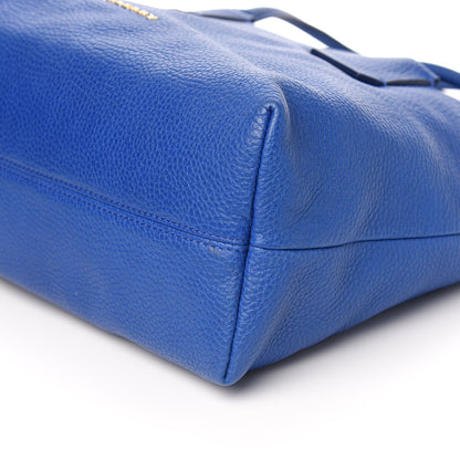 Burberry Grainy Calfskin Medium Baynard Tote Brilliant Blue 8 of 9