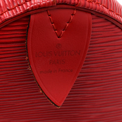 Louis Vuitton Epi Speedy 25 Castillan Red 6 of 12