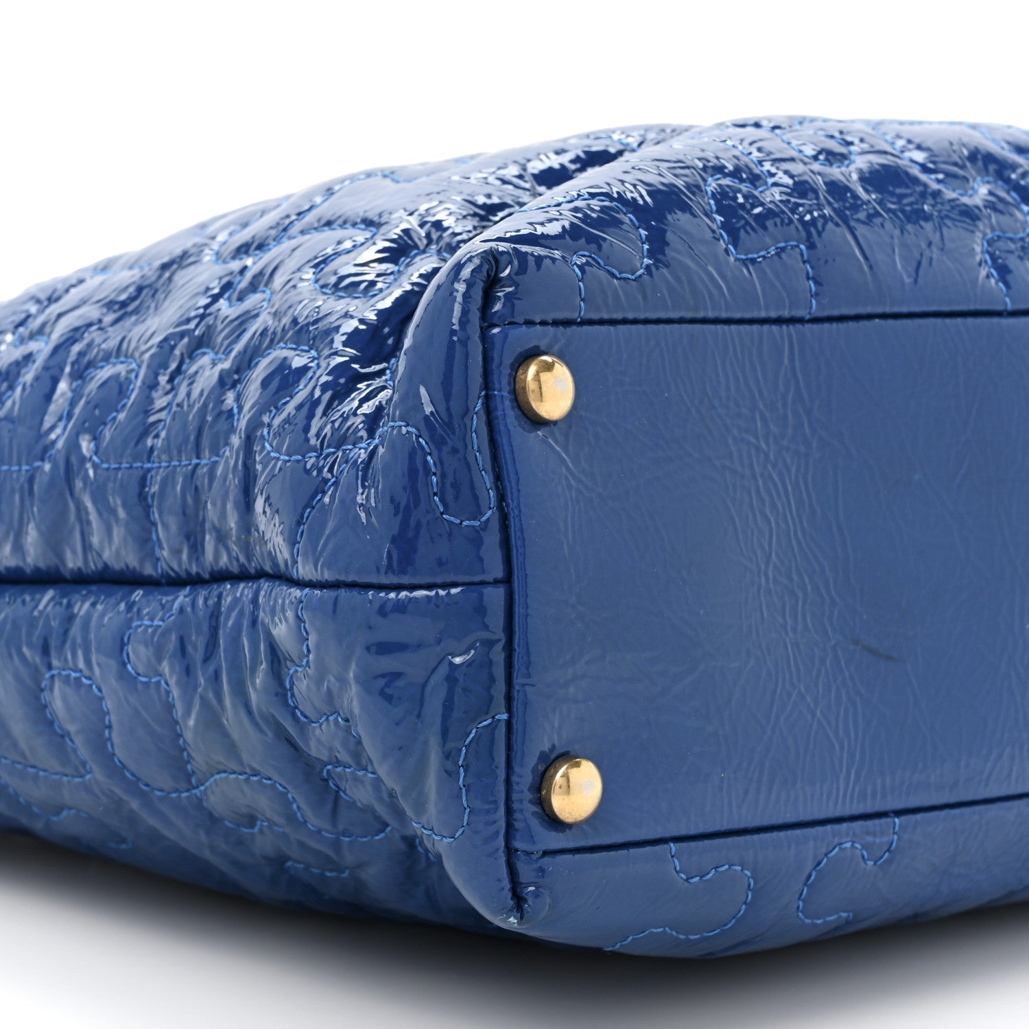 Chanel Patent Puzzle Tote Electric Blue 10 of 10