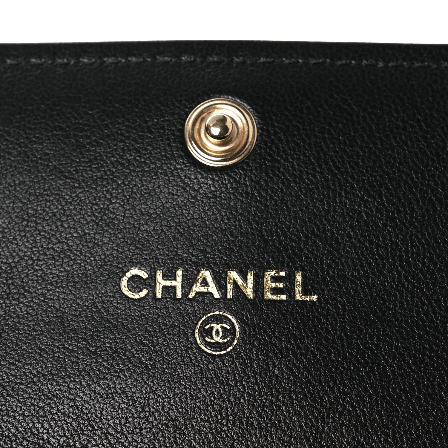 Chanel Lambskin Quilted Chanel 19 Flap Coin Purse With Chain Black 5 of 11