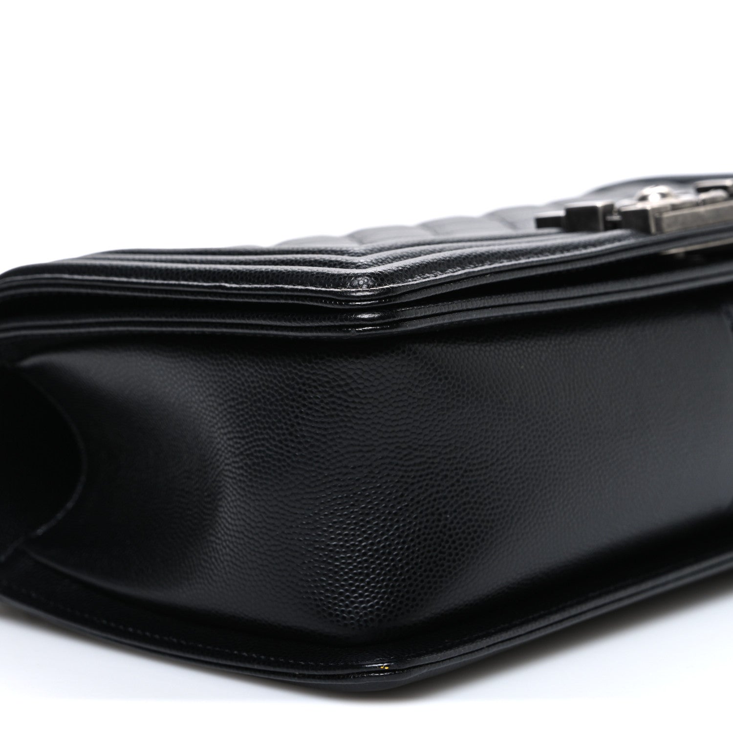 Chanel Caviar Quilted Medium Boy Flap Black 9 of 10