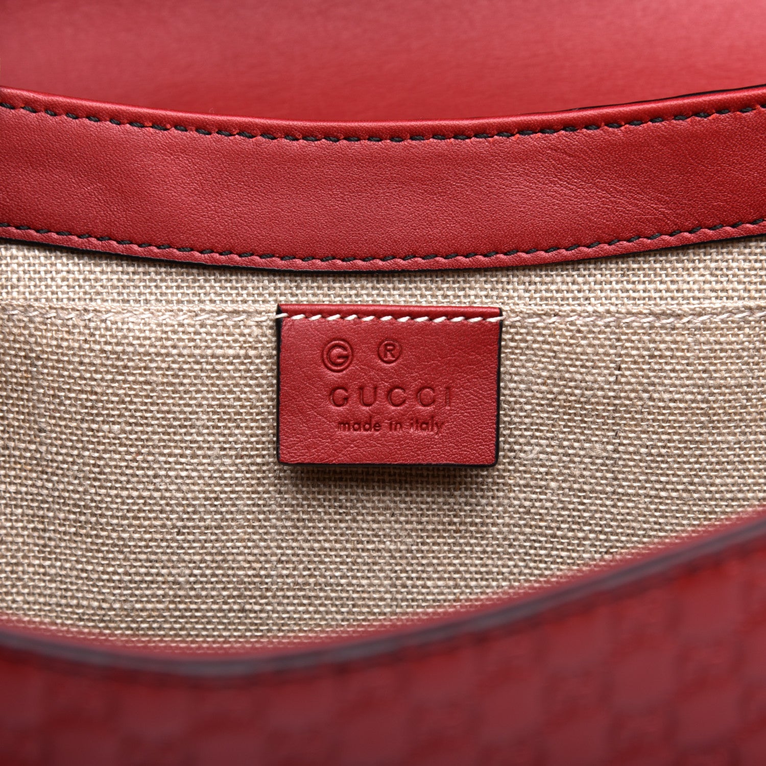 Gucci Microguccissima Medium Emily Chain Shoulder Bag Red 8 of 12