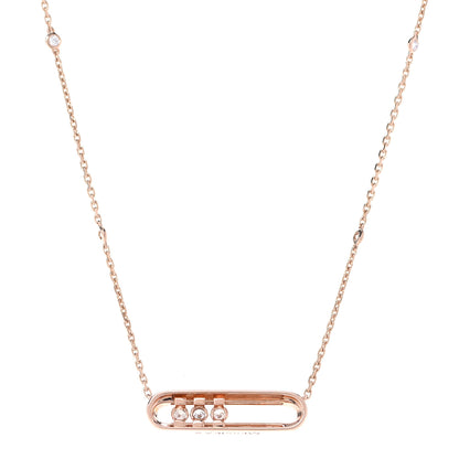 Messika 18K Rose Gold Diamond Baby Move Classic Pave Necklace 5 of 14