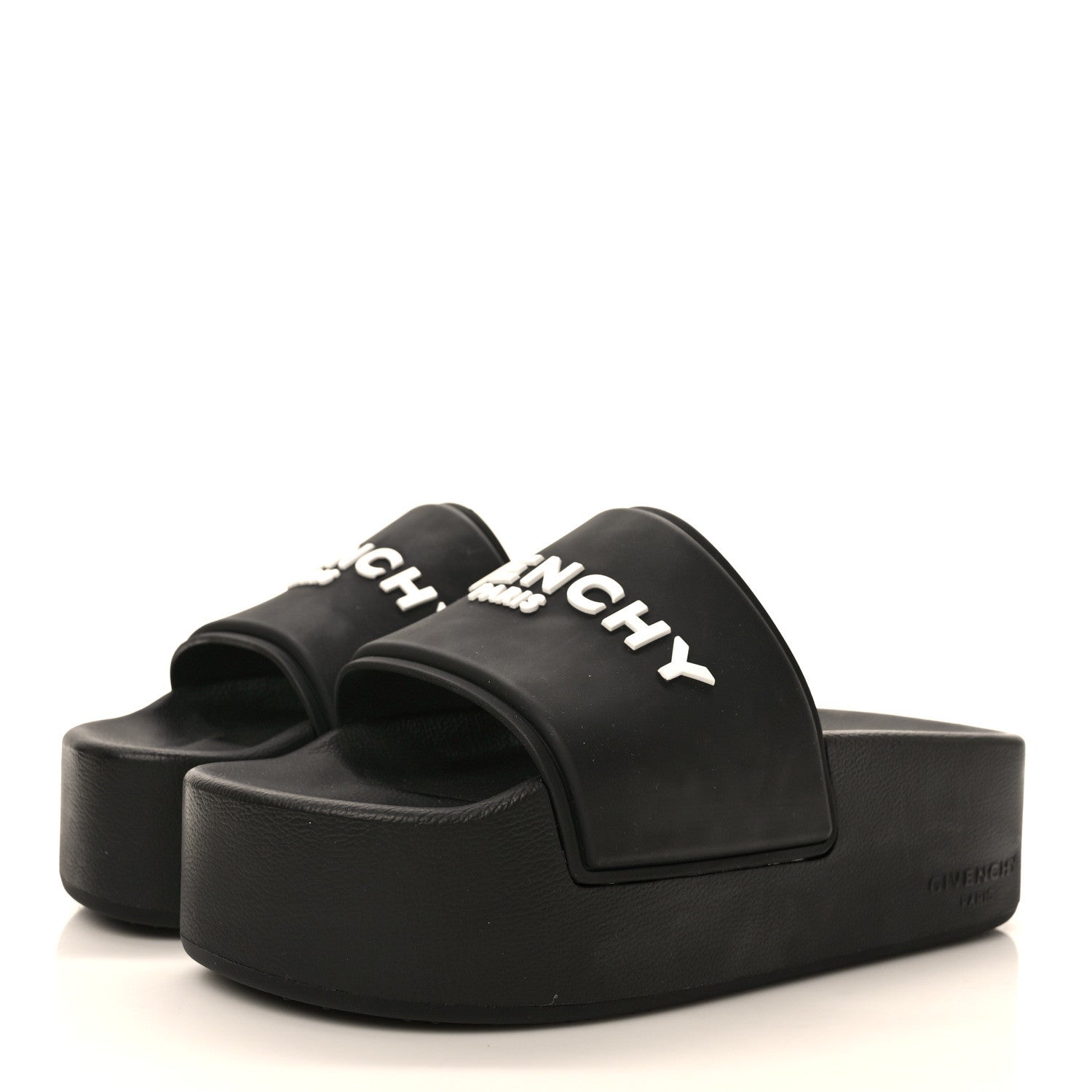 Givenchy Rubber Logo 101 Dalmatians Platform Slides 38 Black 3 of 6