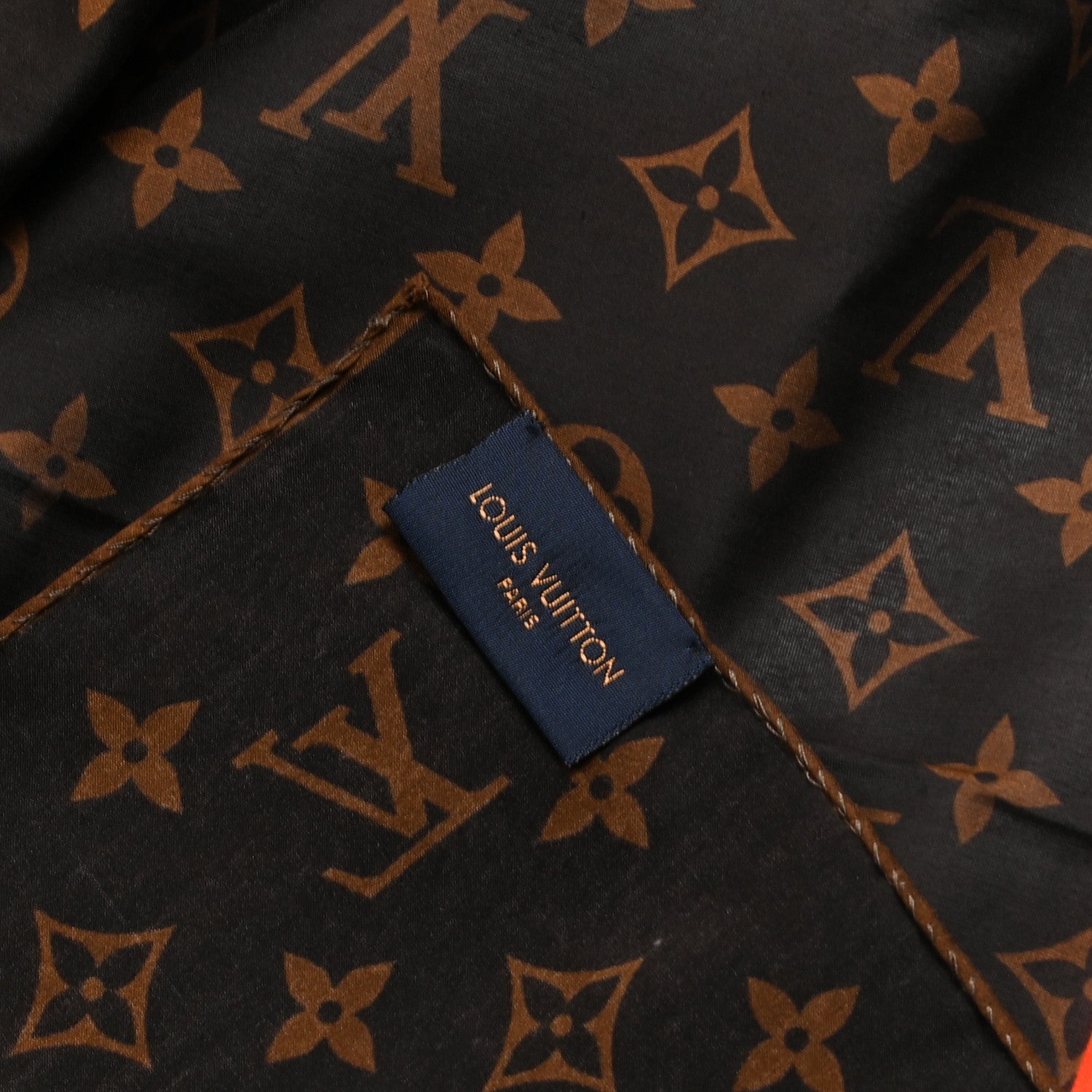 Louis Vuitton X NBA Cotton Silk Letters Mask Cover and Bandana Set Brown 3 of 7