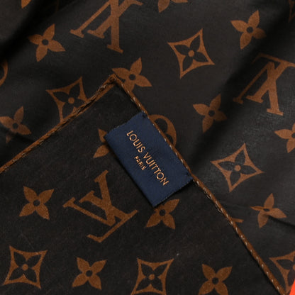 Louis Vuitton X NBA Cotton Silk Letters Mask Cover and Bandana Set Brown 3 of 7