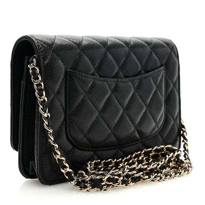 Chanel Caviar Quilted Wallet on Chain WOC Black 3 of 9