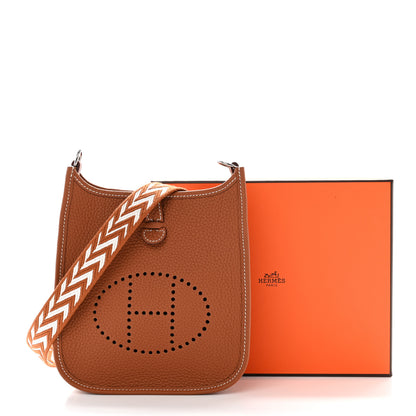 Hermes Taurillon Maurice Amazone Evelyne TPM Gold White 11 of 11