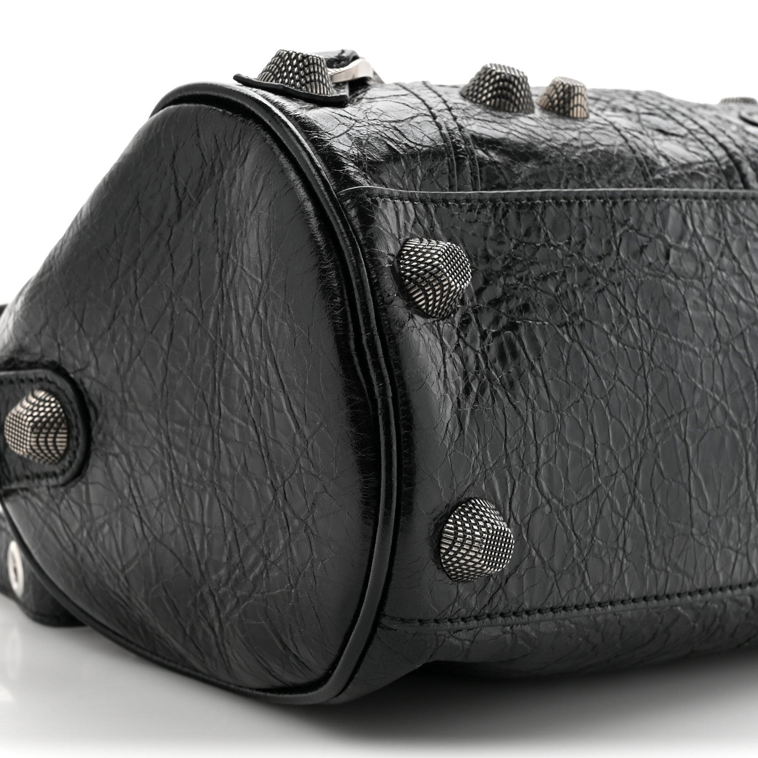 Balenciaga Agneau Arena Le Cagole Cylinder Bag Black 10 of 12