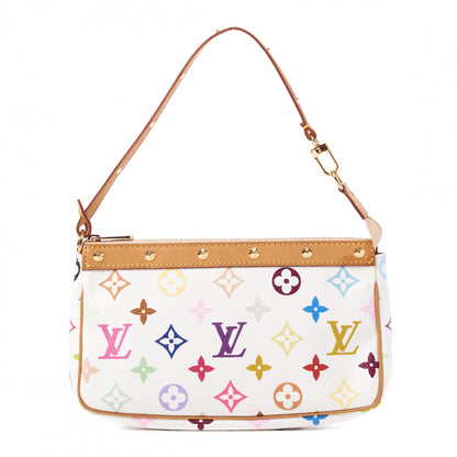 Louis Vuitton Monogram Multicolor Pochette Accessories White 1 of 8