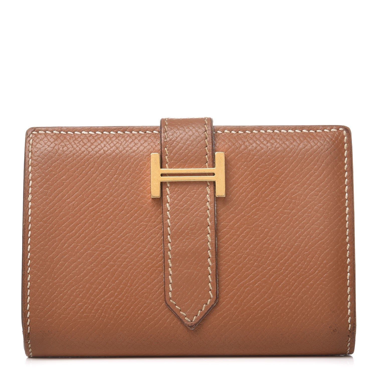 Hermes Epsom Mini Bearn Wallet Gold 1 of 8