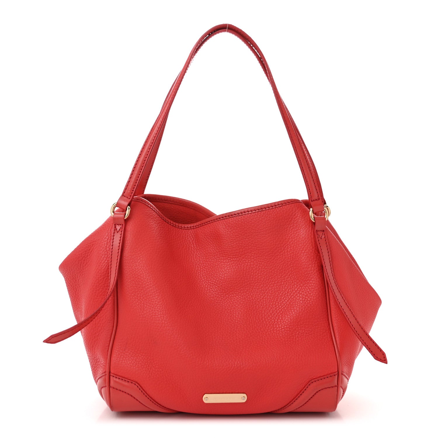 Burberry Grainy Calfskin Small Canterbury Tote Red 1 of 15