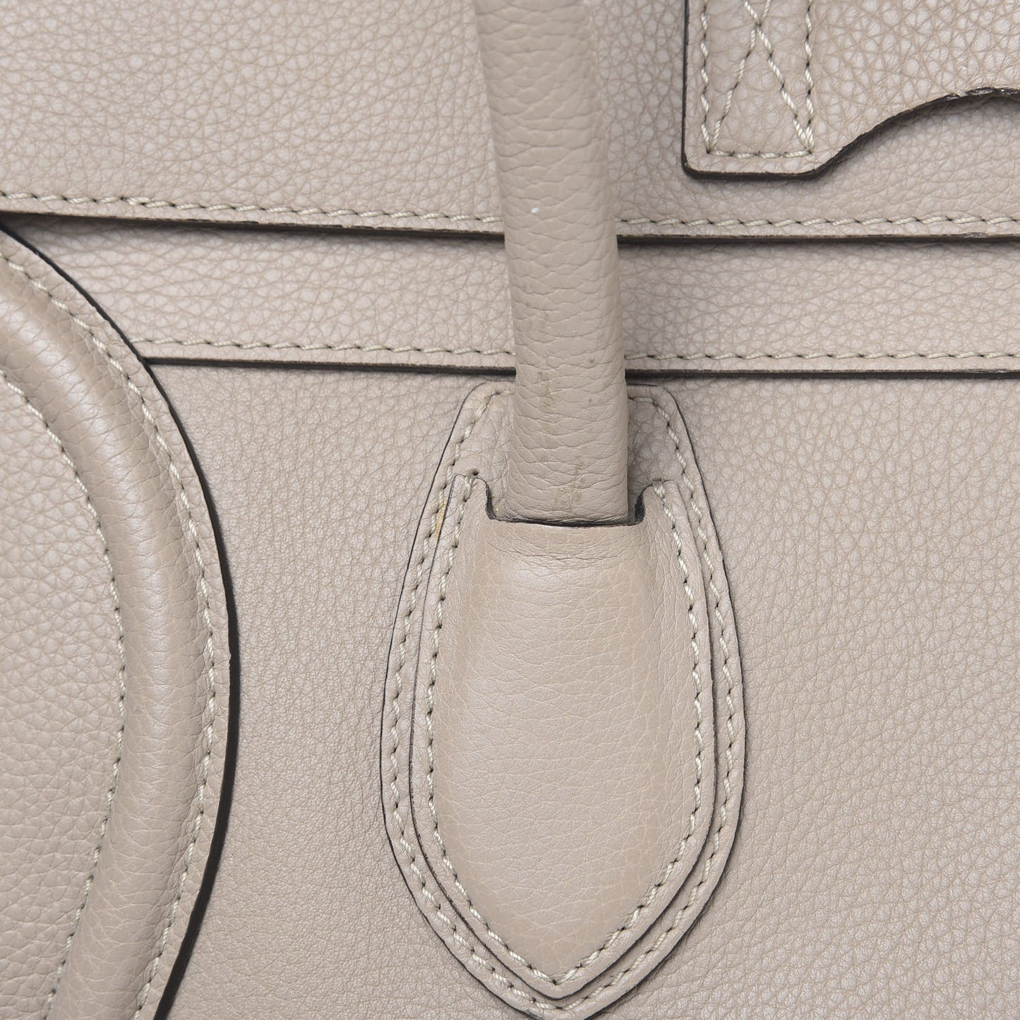 Drummed Calfskin Mini Luggage Dune