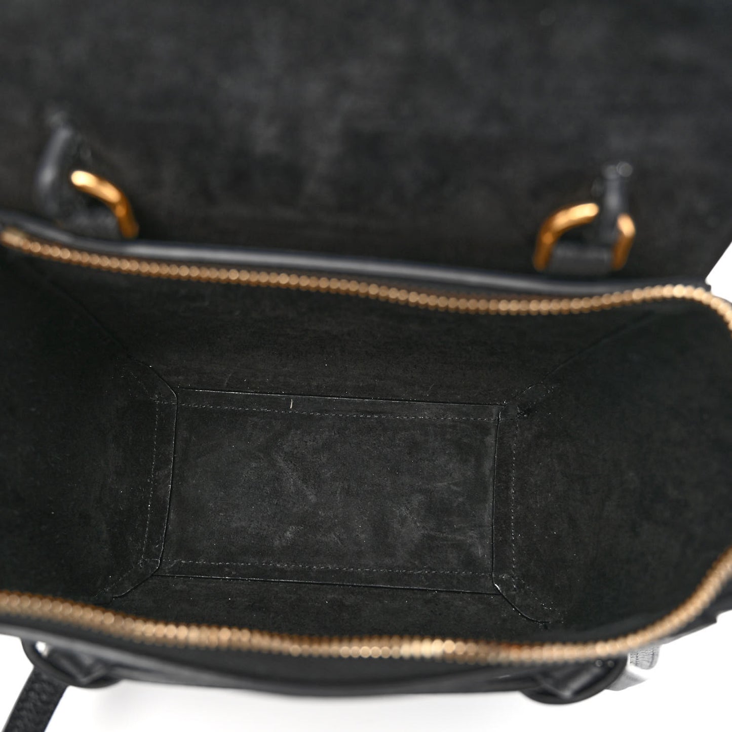 Grained Calfskin Nano Belt Bag Black