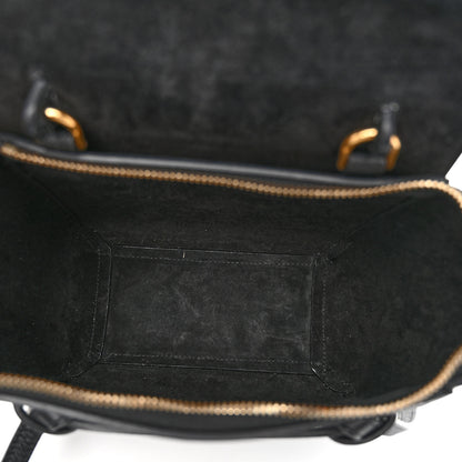Celine Grained Calfskin Nano Belt Bag Black 5 of 9