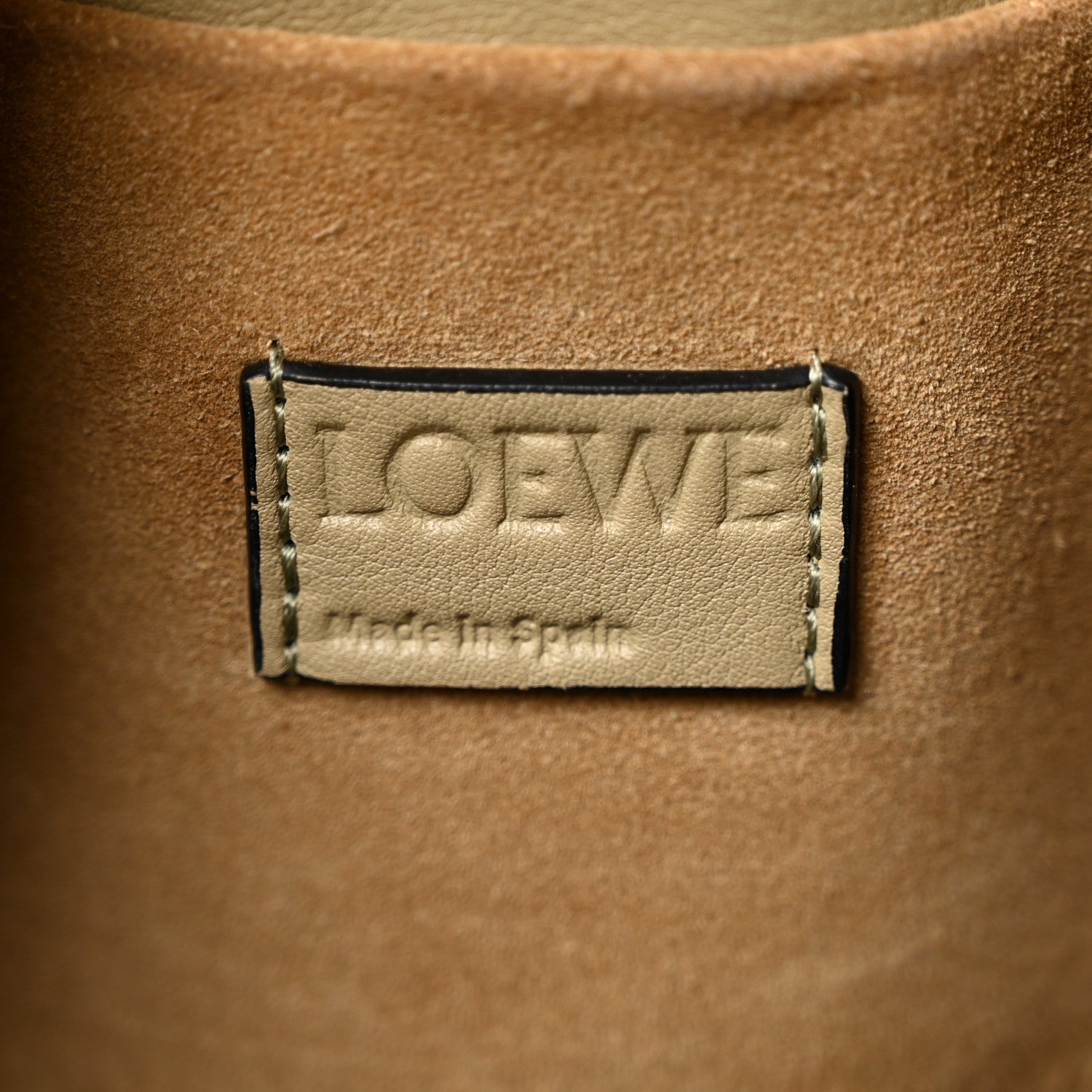 Loewe Nappa Medium Flamenco Knot Bag Clay Green 6 of 11