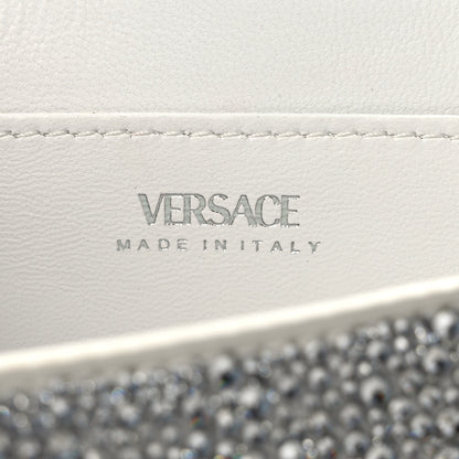 Versace Crystal La Medusa Envelope Clutch Optical White 6 of 8