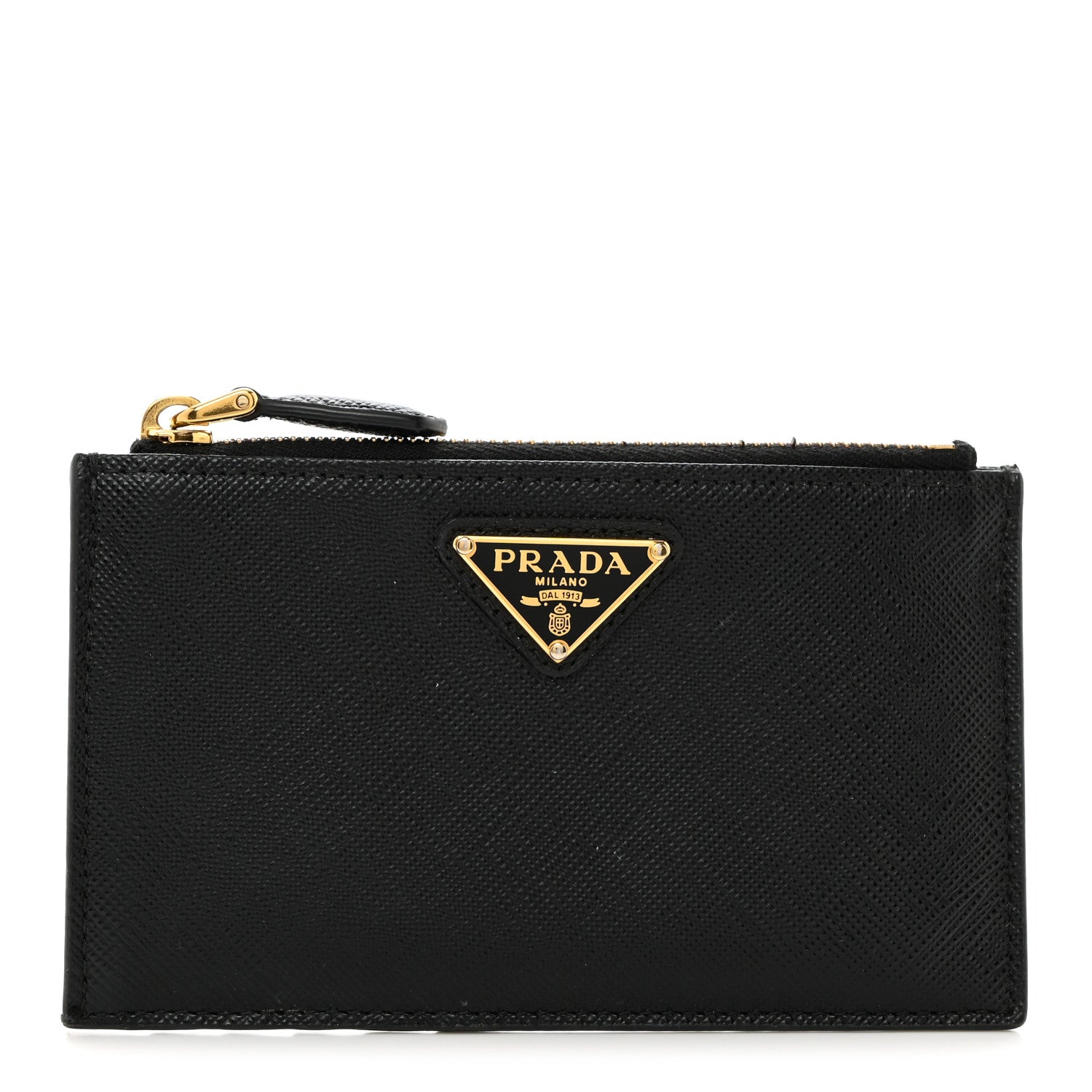 Prada Saffiano Metal Wallet Black 1 of 7