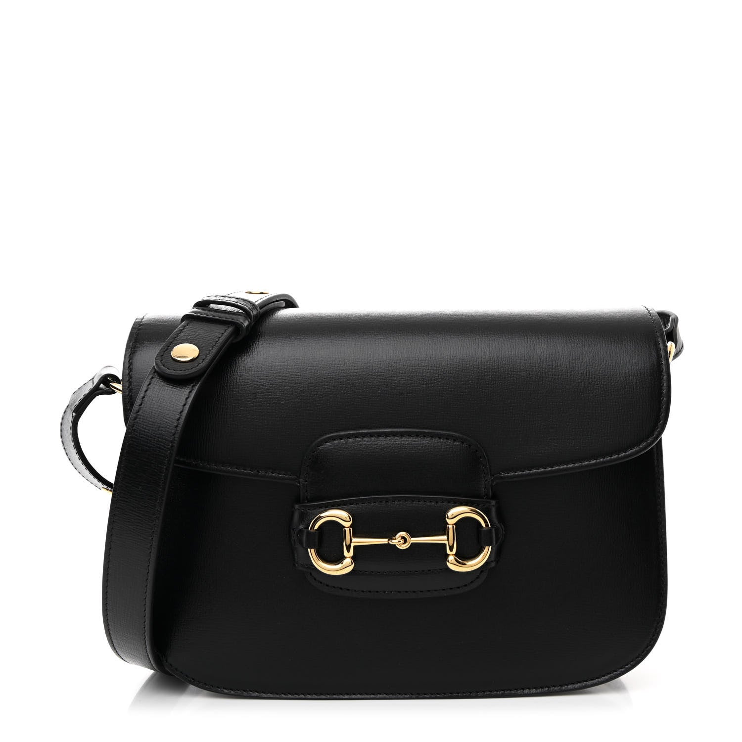 Gucci Azalea Calfskin Horsebit 1955 Shoulder Bag Black 1 of 10