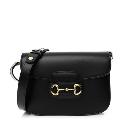 Gucci Azalea Calfskin Horsebit 1955 Shoulder Bag Black 1 of 10
