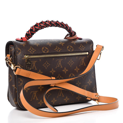 Louis Vuitton Monogram Braided Pochette Metis Coquelicot 3 of 10