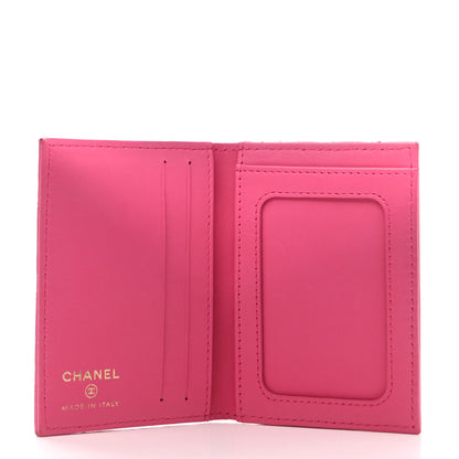 Chanel Lambskin Quilted Card Holder Wallet Fuchsia 5 of 8