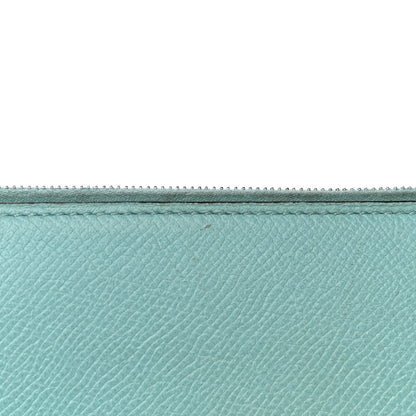Hermes Epsom Silk'In Wallet Bleu Atoll Rose Tyrien 13 of 15