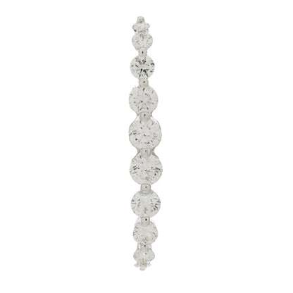Anita Ko 18K White Gold Diamond Lobe Cuff Earring 1 of 4