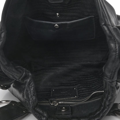 Prada Vitello Daino Shoulder Bag Black 5 of 11