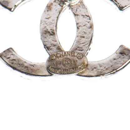 Chanel Crystal CC Earrings Silver 5 of 6