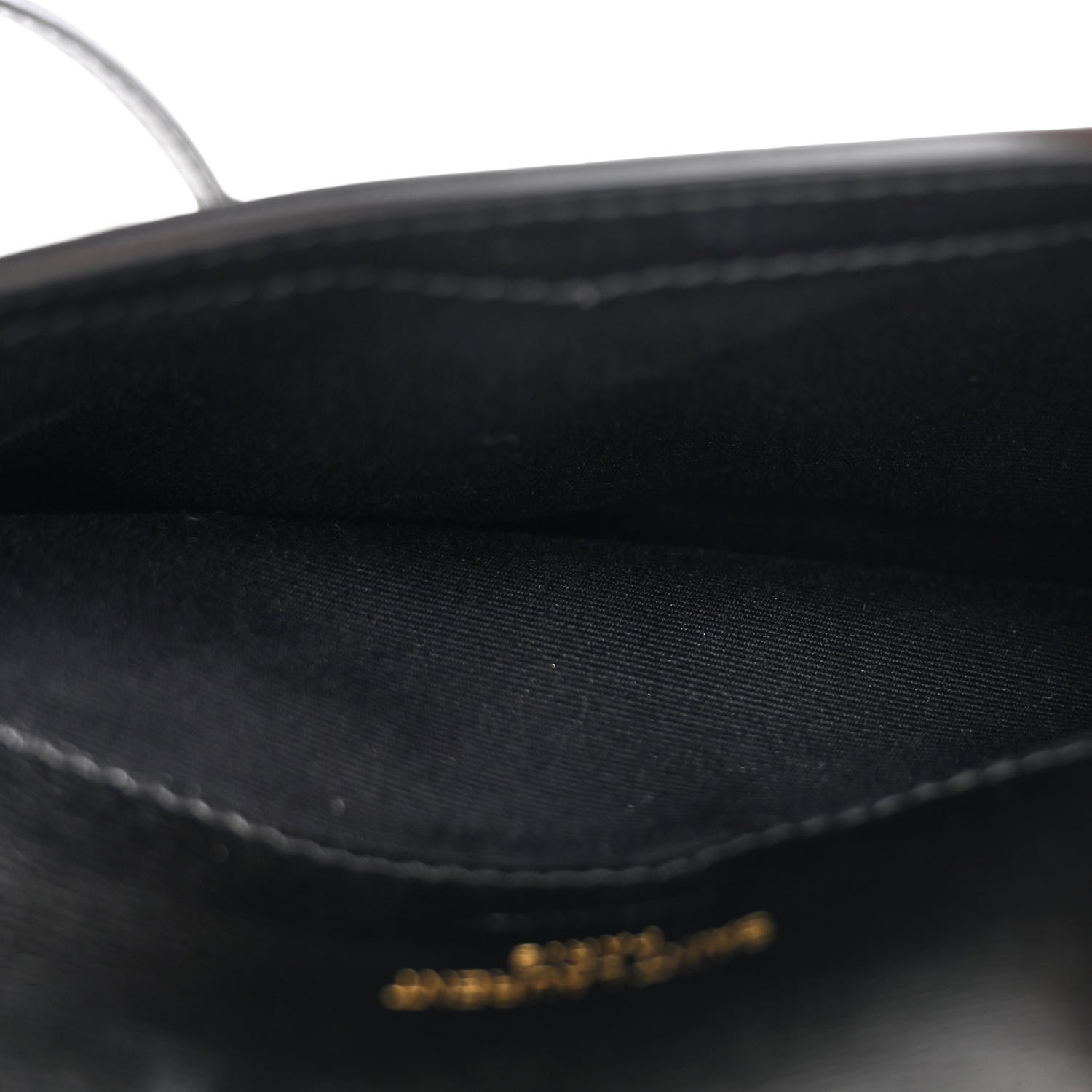 Saint Laurent Smooth Calfskin Monogram Phone Holder Crossbody Black 4 of 7