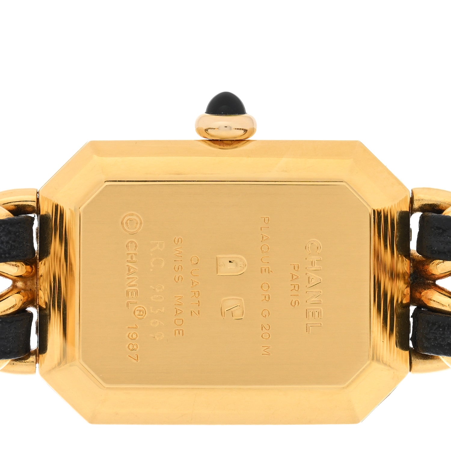 Chanel Stainless Steel Lambskin 20mm Chain Premiere Quartz Watch