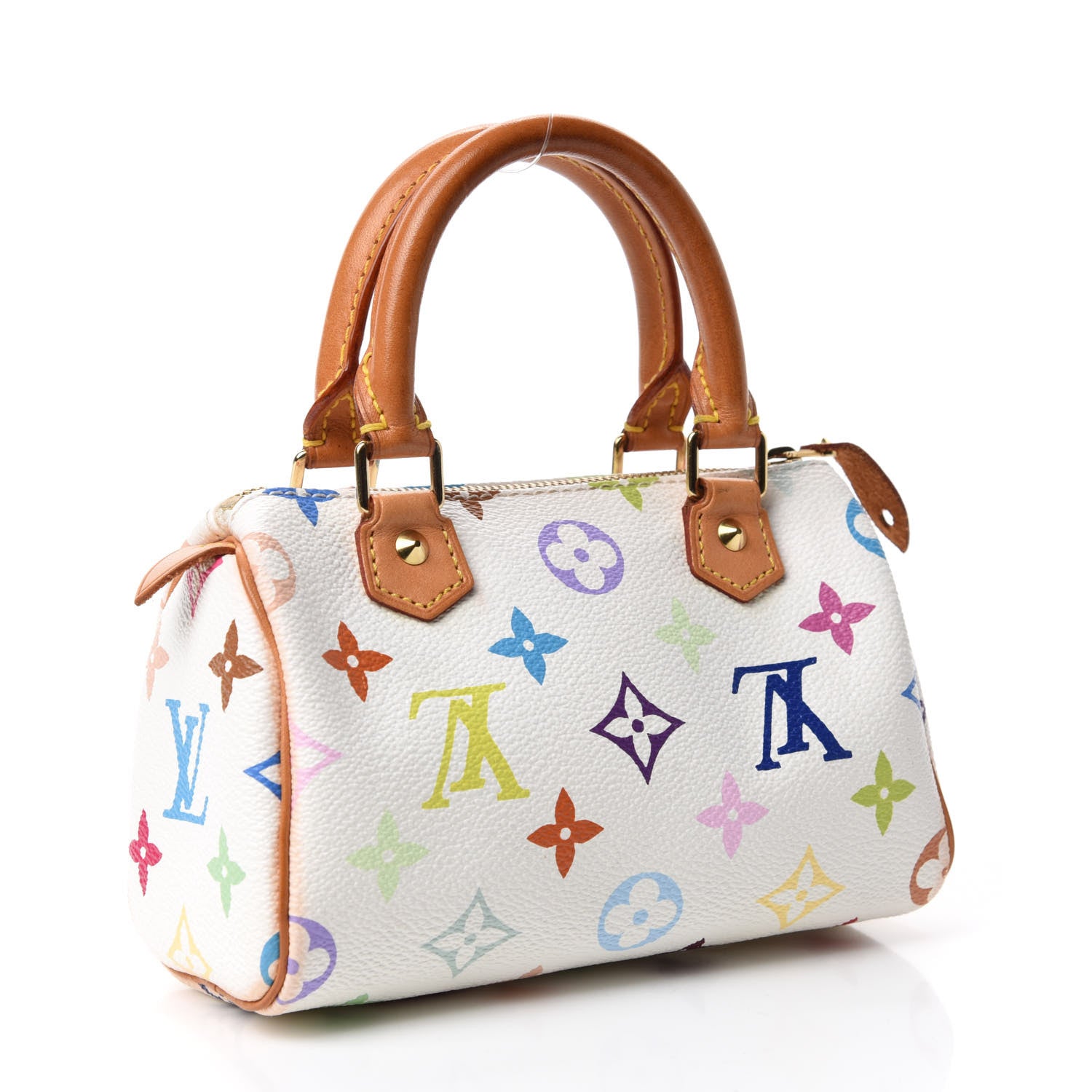 Louis Vuitton Monogram Multicolor Mini Sac HL Speedy White 3 of 9