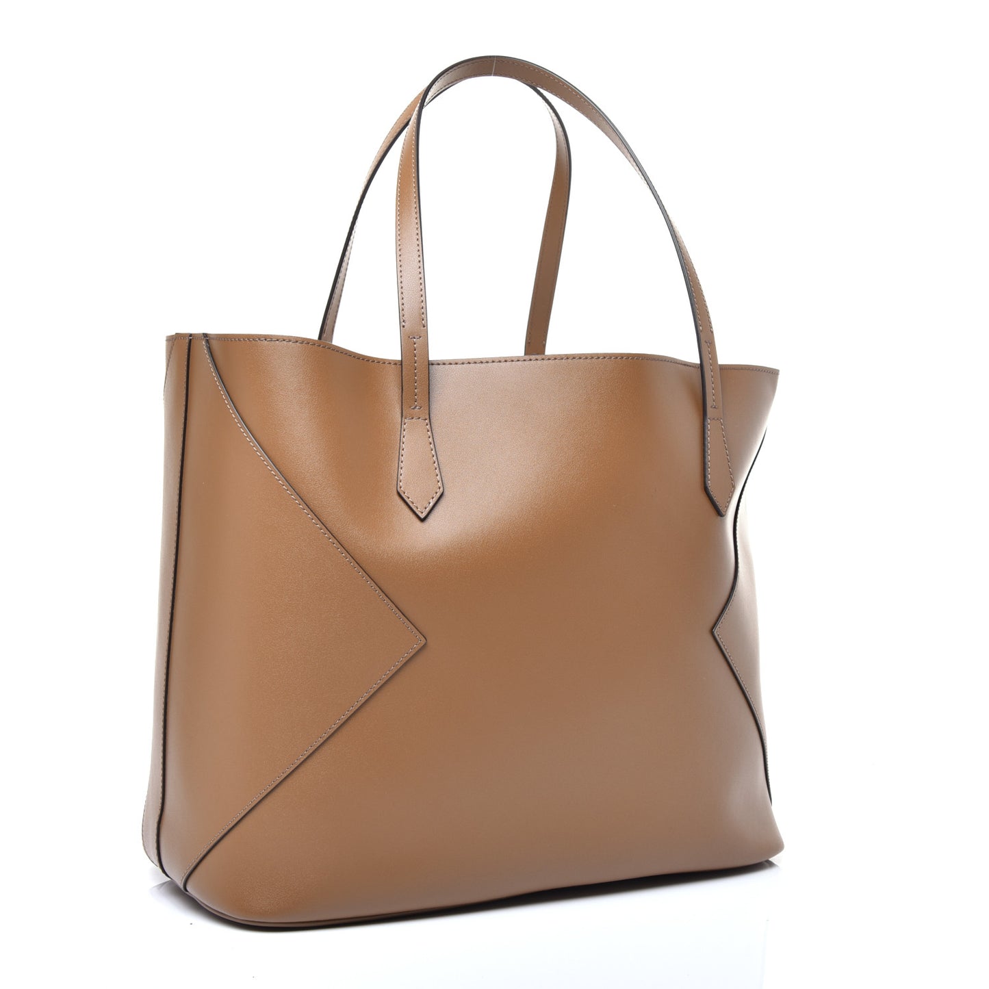 Smooth Calfskin Wing Shopper Tote Military Green