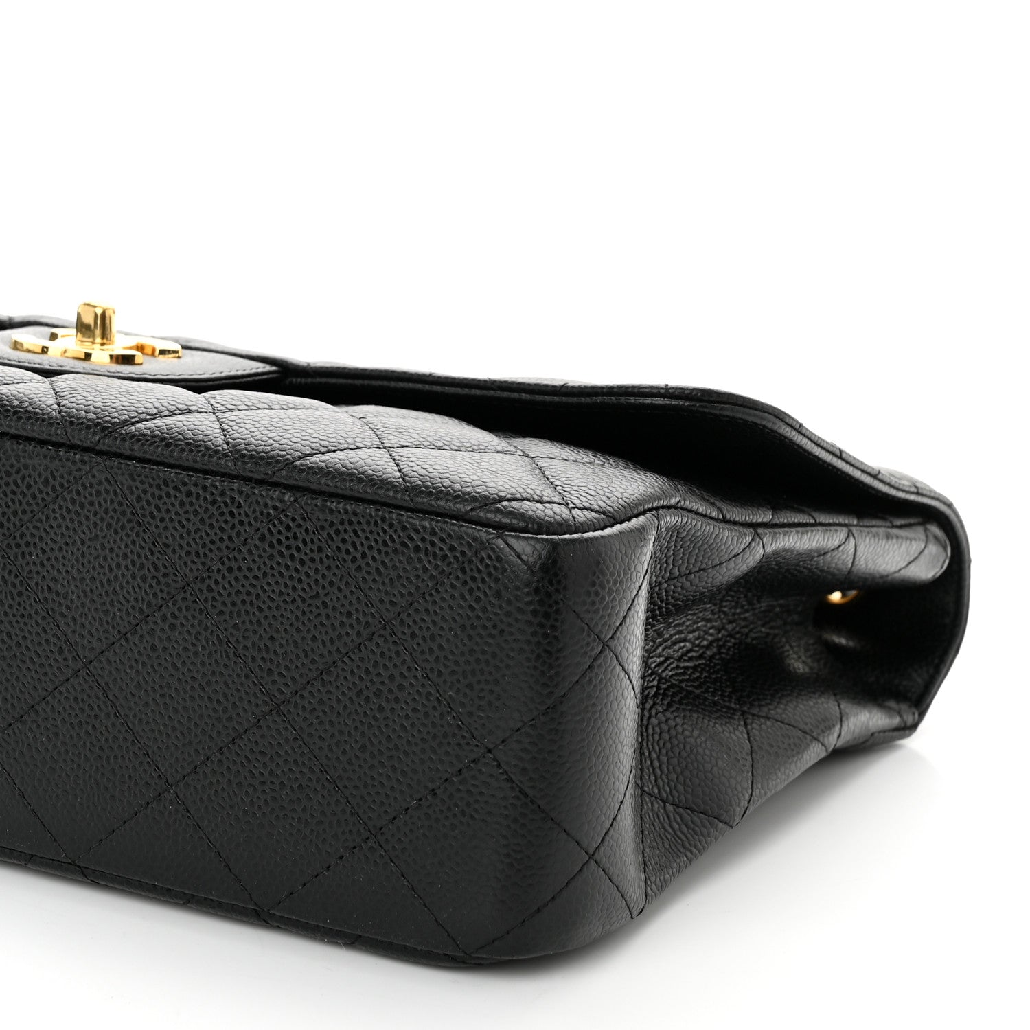Chanel Caviar Quilted Jumbo Single Flap Black 10 of 12